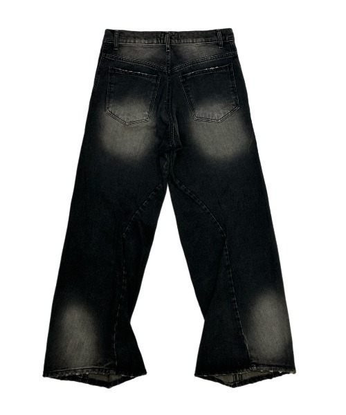 Chikashitsu +（チカシツプラス）の「【Chikashitsu +】Three-dimensional denim pants / 【チカシツプラス】スリーディメンショナルデニムパンツ（デニムパンツ・メンズ・ブラック・M/S）」の17枚目の写真