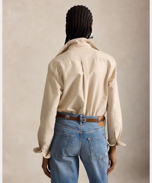 POLO RALPH LAUREN（ポロ ラルフ ローレン）の「クラシック フィット コットン オックスフォード シャツ（シャツ/ブラウス・レディース・ブラウン系6・S/M/XS）」の5枚目の写真