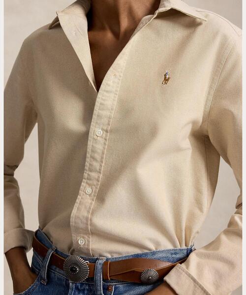 POLO RALPH LAUREN（ポロ ラルフ ローレン）の「クラシック フィット コットン オックスフォード シャツ（シャツ/ブラウス・レディース・ブラウン系6・S/M/XS）」の3枚目の写真