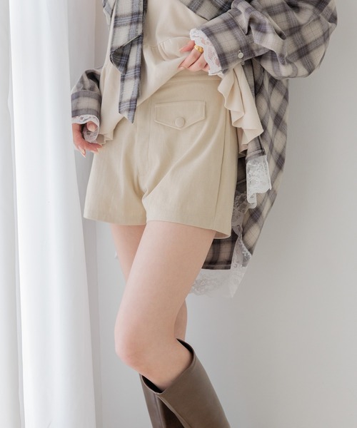 Heather（ヘザー）の「アソートコンパクトタイトショートパンツ　1063858（その他パンツ・レディース・ブラック系その他/グレー/ブラック/アイボリー・S/M）」の2枚目の写真