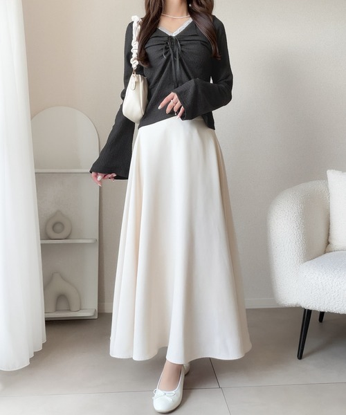 mily bilet(ミウィビレット)の「【mily bilet】レースとリボンで秋冬の装いを甘く更新。ふくれシャーリングレース(長袖)(Tシャツ/カットソー・レディース・ブルー/アイボリー/ブラウン/ブラック・LARGE/SMALL/MEDIUM/X-LARGE)」の22枚目の写真