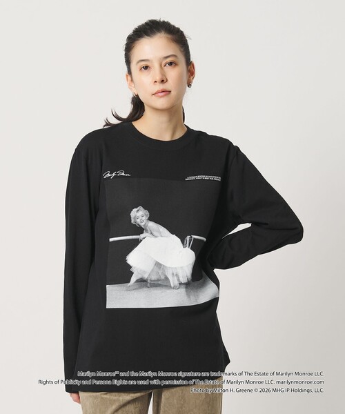 GOOD ROCK SPEED(グッドロックスピード)の「【別注】<GOOD ROCK SPEED>Marilyn Monroe/ロングスリーブ Tシャツ(Tシャツ/カットソー・レディース・ブラック/ホワイト・FREE)」の2枚目の写真