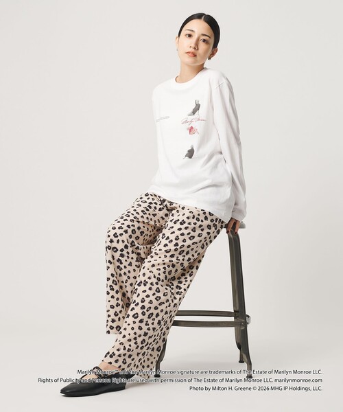 GOOD ROCK SPEED(グッドロックスピード)の「【別注】<GOOD ROCK SPEED>Marilyn Monroe/ロングスリーブ Tシャツ(Tシャツ/カットソー・レディース・ブラック/ホワイト・FREE)」の4枚目の写真