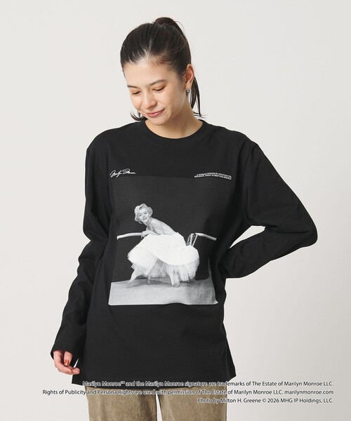 GOOD ROCK SPEED(グッドロックスピード)の「【別注】<GOOD ROCK SPEED>Marilyn Monroe/ロングスリーブ Tシャツ(Tシャツ/カットソー・レディース・ブラック/ホワイト・FREE)」の5枚目の写真