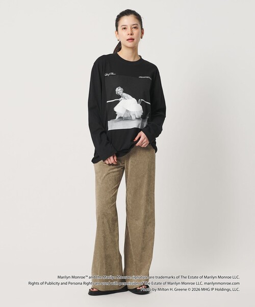GOOD ROCK SPEED(グッドロックスピード)の「【別注】<GOOD ROCK SPEED>Marilyn Monroe/ロングスリーブ Tシャツ(Tシャツ/カットソー・レディース・ブラック/ホワイト・FREE)」の6枚目の写真