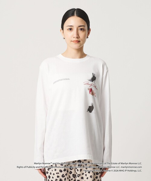 GOOD ROCK SPEED(グッドロックスピード)の「【別注】<GOOD ROCK SPEED>Marilyn Monroe/ロングスリーブ Tシャツ(Tシャツ/カットソー・レディース・ブラック/ホワイト・FREE)」の7枚目の写真