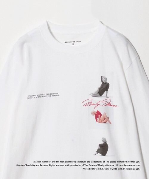 GOOD ROCK SPEED(グッドロックスピード)の「【別注】<GOOD ROCK SPEED>Marilyn Monroe/ロングスリーブ Tシャツ(Tシャツ/カットソー・レディース・ブラック/ホワイト・FREE)」の11枚目の写真