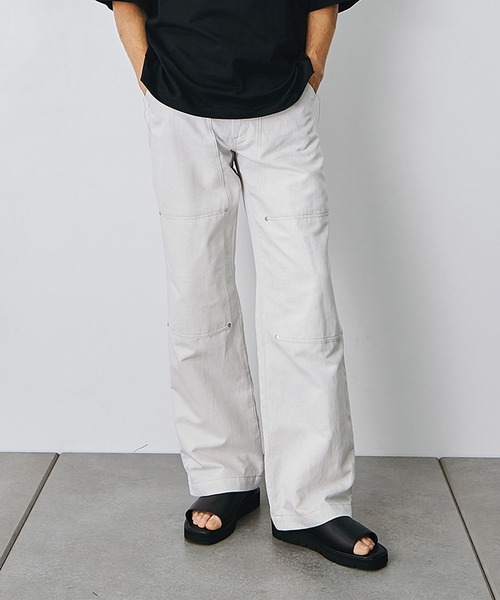 TANAKA(タナカ)の「【TANAKA/タナカ】別注NEW CLASSIC WORK JEANS NATURAL LINEN(デニムパンツ・メンズ・ホワイト・34/32/30/28/36)」の1枚目の写真