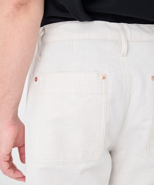 TANAKA(タナカ)の「【TANAKA/タナカ】別注NEW CLASSIC WORK JEANS NATURAL LINEN(デニムパンツ・メンズ・ホワイト・34/32/30/28/36)」の9枚目の写真