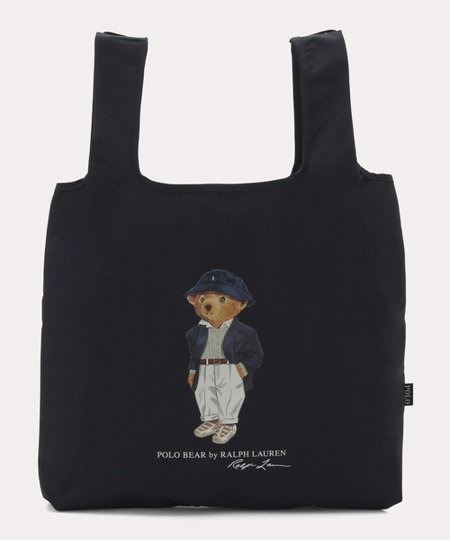 POLO RALPH LAUREN(ポロ ラルフ ローレン)の「ポケッタブル レインバッグ ループ付き ”ワンポイント シーズンベア”(トートバッグ・レディース・ネイビー/ベージュ・FREE)」の8枚目の写真