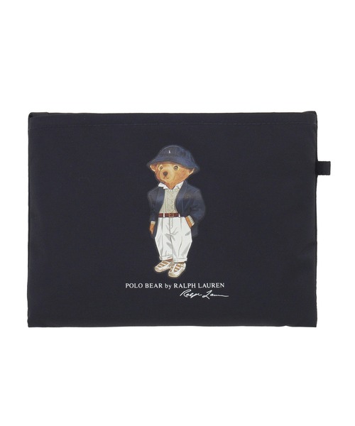 POLO RALPH LAUREN(ポロ ラルフ ローレン)の「ポケッタブル レインバッグ ループ付き ”ワンポイント シーズンベア”(トートバッグ・レディース・ネイビー/ベージュ・FREE)」の10枚目の写真