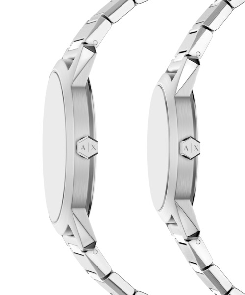 ARMANI EXCHANGE(アルマーニエクスチェンジ)の「アルマーニ・エクスチェンジ 腕時計 メンズ アナログ ステンレス AX7180SET(アナログ腕時計・メンズ・シルバー・FREE)」の4枚目の写真