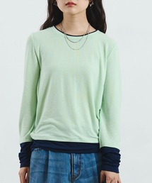 ROSE BUD | COLOR BLOCK LAYERED TEE(Tシャツ/カットソー)
