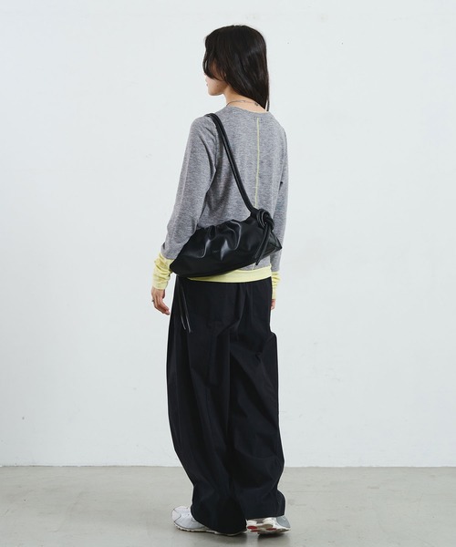 ROSE BUD(ローズバッド)の「COLOR BLOCK LAYERED TEE(Tシャツ/カットソー・レディース・グレー/ライトグリーン・ONE SIZE)」の9枚目の写真