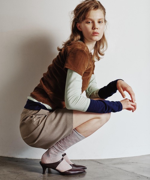 ROSE BUD(ローズバッド)の「COLOR BLOCK LAYERED TEE(Tシャツ/カットソー・レディース・グレー/ライトグリーン・ONE SIZE)」の22枚目の写真