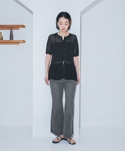 LAKOLE（ラコレ）の「フレアデニムパンツ / 1017697（デニムパンツ・レディース・ブラック/インディゴブルー・LARGE/MEDIUM）」の7枚目の写真