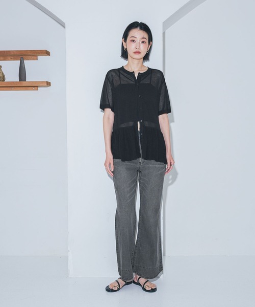 LAKOLE（ラコレ）の「フレアデニムパンツ / 1017697（デニムパンツ・レディース・ブラック/インディゴブルー・LARGE/MEDIUM）」の8枚目の写真