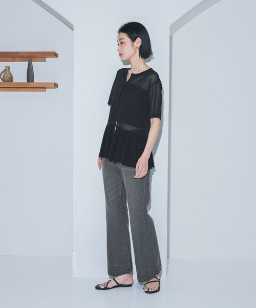 LAKOLE（ラコレ）の「フレアデニムパンツ / 1017697（デニムパンツ・レディース・ブラック/インディゴブルー・LARGE/MEDIUM）」の9枚目の写真