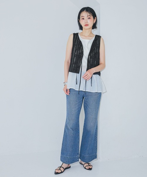 LAKOLE（ラコレ）の「フレアデニムパンツ / 1017697（デニムパンツ・レディース・ブラック/インディゴブルー・LARGE/MEDIUM）」の16枚目の写真