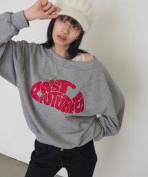 デフォルメロゴレーススウェット
