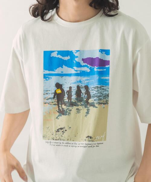 ITEMS URBANRESEARCH(アイテムズ アーバンリサーチ)の「Surf Printed T-Shirt(Tシャツ/カットソー・メンズ・その他3/その他1/その他2・LARGE/MEDIUM)」の4枚目の写真