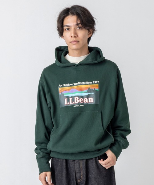 L.L.Bean(エルエルビーン)の「【JAPAN EDITION】ポーテージ・フード・スウェットシャツ(スウェット・メンズ・ライトグレー/グリーン/ブラウン・LARGE/SMALL/MEDIUM)」の4枚目の写真