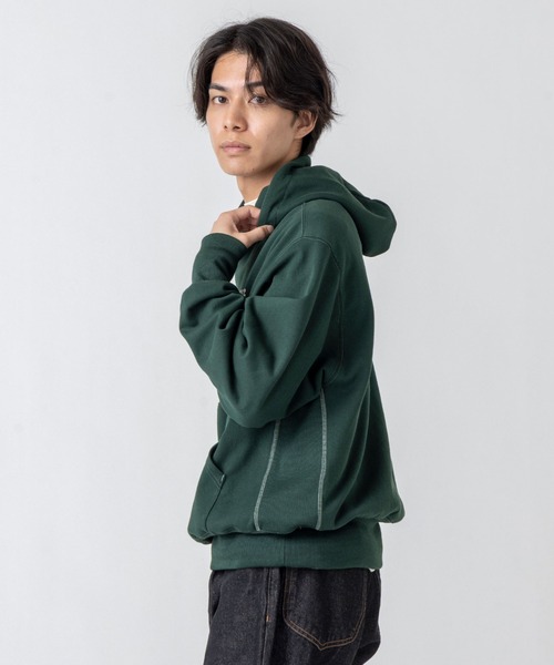 L.L.Bean(エルエルビーン)の「【JAPAN EDITION】ポーテージ・フード・スウェットシャツ(スウェット・メンズ・ライトグレー/グリーン/ブラウン・LARGE/SMALL/MEDIUM)」の5枚目の写真