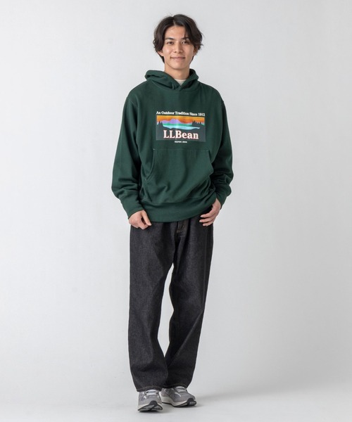 L.L.Bean(エルエルビーン)の「【JAPAN EDITION】ポーテージ・フード・スウェットシャツ(スウェット・メンズ・ライトグレー/グリーン/ブラウン・LARGE/SMALL/MEDIUM)」の7枚目の写真
