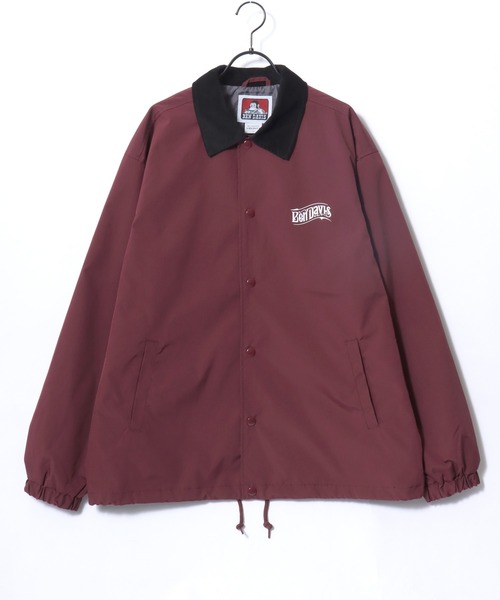BEN DAVIS(ベンデイビス)の「BEN DAVIS/ベンデイビス OLD SIGN COACHES JACKET/オーバーサイズ バックプリント コーチジャケット/襟コーデュロイ ハンティング ジャケット/レディース メンズ(ナイロンジャケット・メンズ・ワイン/ブラック/カーキ・XL/L/M)」の14枚目の写真