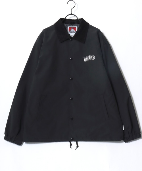 BEN DAVIS(ベンデイビス)の「BEN DAVIS/ベンデイビス OLD SIGN COACHES JACKET/オーバーサイズ バックプリント コーチジャケット/襟コーデュロイ ハンティング ジャケット/レディース メンズ(ナイロンジャケット・メンズ・ワイン/ブラック/カーキ・XL/L/M)」の10枚目の写真