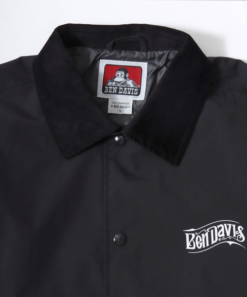 BEN DAVIS(ベンデイビス)の「BEN DAVIS/ベンデイビス OLD SIGN COACHES JACKET/オーバーサイズ バックプリント コーチジャケット/襟コーデュロイ ハンティング ジャケット/レディース メンズ(ナイロンジャケット・メンズ・ワイン/ブラック/カーキ・XL/L/M)」の16枚目の写真