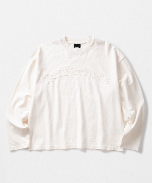 HUF（ハフ）の「OLYMPIA LS CREW（Tシャツ/カットソー・メンズ・ナチュラル/パープル/ブラック・S/XL/L/M）」の2枚目の写真