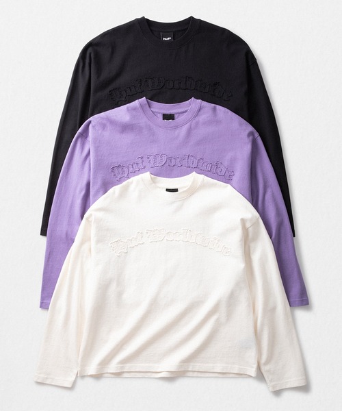 HUF（ハフ）の「OLYMPIA LS CREW（Tシャツ/カットソー・メンズ・ナチュラル/パープル/ブラック・S/XL/L/M）」の4枚目の写真