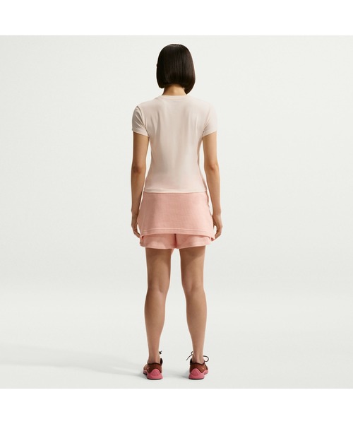 NIKE（ナイキ）の「NIKE/ナイキ W NSW CHL MODCRP STREET（Tシャツ/カットソー・レディース・ブラック/ピンクベージュ・S/M/L）」の8枚目の写真