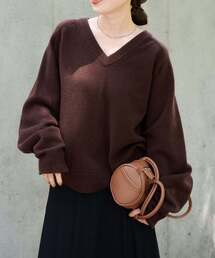 WOOL SIGNATURE Vネックニット