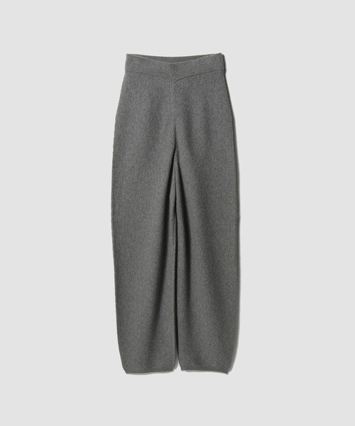 COLUMN（コラム）の「COLUMN / スウェットライク ニットパンツ＜PERMANENT＞（その他パンツ・レディース・グレー・38/36）」の3枚目の写真