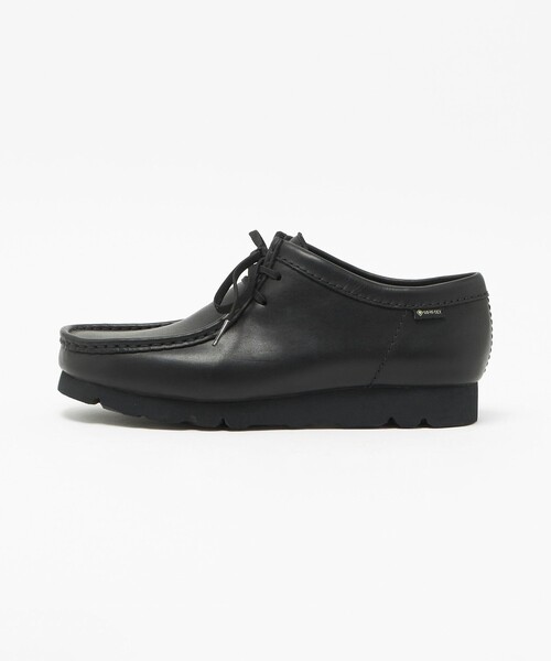 Clarks Originals(クラークスオリジナルズ)の「<Clarks Originals>ワラビー レザー ゴアテックス シューズ(モカシン/デッキシューズ・メンズ・ブラック・UK7h/UK9h/UK8h/UK8/UK6h/UK7/UK6/UK9)」の1枚目の写真