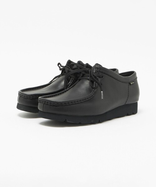 Clarks Originals(クラークスオリジナルズ)の「<Clarks Originals>ワラビー レザー ゴアテックス シューズ(モカシン/デッキシューズ・メンズ・ブラック・UK7h/UK9h/UK8h/UK8/UK6h/UK7/UK6/UK9)」の2枚目の写真