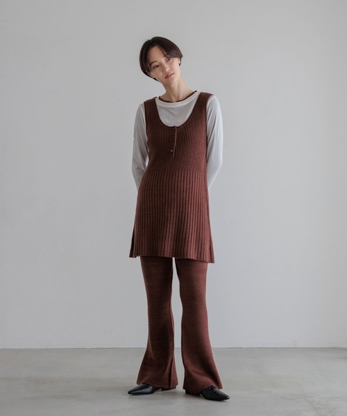 LOWRYS FARM(ローリーズファーム)の「モヘヤタッチスリットフレアパンツ 1069204(その他パンツ・レディース・ブラック/ブラウン/グレー・FREE)」の19枚目の写真