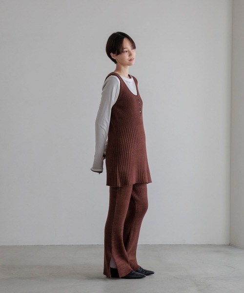 LOWRYS FARM(ローリーズファーム)の「モヘヤタッチスリットフレアパンツ 1069204(その他パンツ・レディース・ブラック/ブラウン/グレー・FREE)」の20枚目の写真
