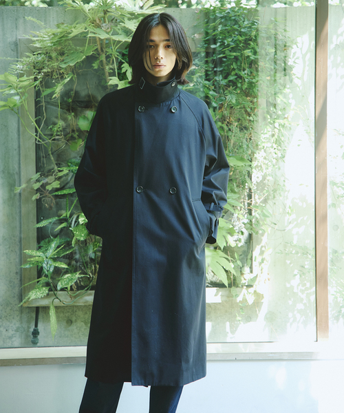 JOURNAL STANDARD(ジャーナルスタンダード)の「コットン ギャバジン フロー コート(ステンカラーコート・メンズ・ブラック・MEDIUM/LARGE)」の7枚目の写真