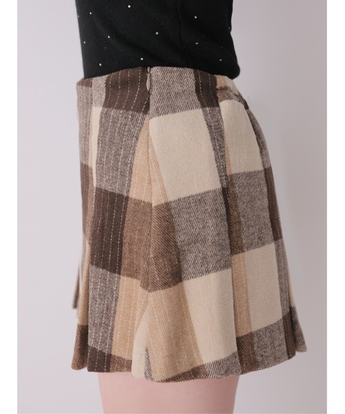 M me eme(エムミーエメ)の「Autumn check pleats mini skirt(eme11174)(スカート・レディース・ブラウン・FL/XS/FREE)」の18枚目の写真