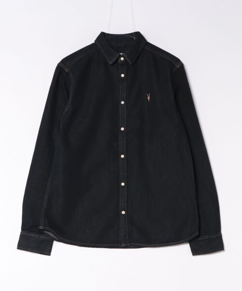 ALLSAINTS(オールセインツ)の「GLEASON DENIM SHIRT | GLEASON デニム シャツ(シャツ/ブラウス・メンズ・インディゴブルー・M/L/XL)」の1枚目の写真