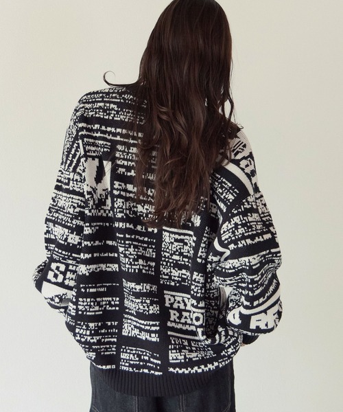 PBLIM(ページボーイリム)の「《UNISEX》ニュースペーパーニット(ニット/セーター・レディース・オフホワイト/ブラック・FREE)」の13枚目の写真