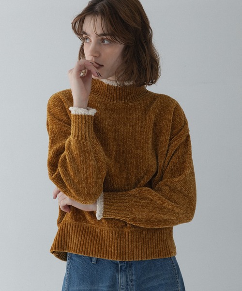 URBAN RESEARCH Sonny Label(アーバンリサーチサニーレーベル)の「モールヤーンハイネックニットプルオーバー(ニット/セーター・レディース・グレー/マスタード/ネイビー・FREE)」の6枚目の写真
