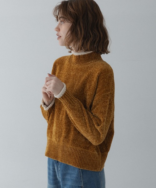 URBAN RESEARCH Sonny Label(アーバンリサーチサニーレーベル)の「モールヤーンハイネックニットプルオーバー(ニット/セーター・レディース・グレー/マスタード/ネイビー・FREE)」の8枚目の写真