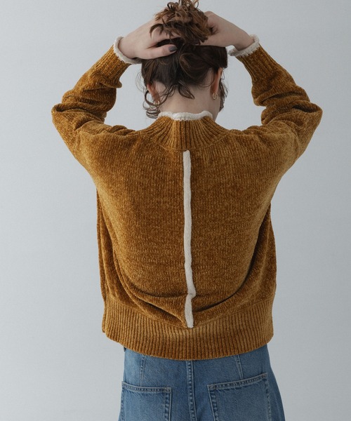 URBAN RESEARCH Sonny Label(アーバンリサーチサニーレーベル)の「モールヤーンハイネックニットプルオーバー(ニット/セーター・レディース・グレー/マスタード/ネイビー・FREE)」の9枚目の写真