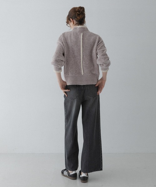 URBAN RESEARCH Sonny Label(アーバンリサーチサニーレーベル)の「モールヤーンハイネックニットプルオーバー(ニット/セーター・レディース・グレー/マスタード/ネイビー・FREE)」の4枚目の写真