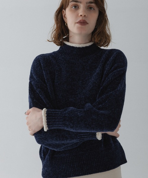 URBAN RESEARCH Sonny Label(アーバンリサーチサニーレーベル)の「モールヤーンハイネックニットプルオーバー(ニット/セーター・レディース・グレー/マスタード/ネイビー・FREE)」の12枚目の写真