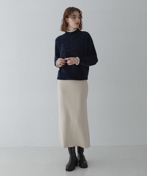 URBAN RESEARCH Sonny Label(アーバンリサーチサニーレーベル)の「モールヤーンハイネックニットプルオーバー(ニット/セーター・レディース・グレー/マスタード/ネイビー・FREE)」の17枚目の写真